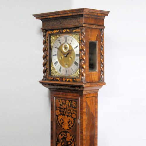 A FINE 17TH CENTURY WALNUT AND MARQUETRY LONGCASE CLOCK BY JOHN EBSWORTH LONDON LONG CASECIRCA 1690 - ADDITIONAL PHOTO 3
