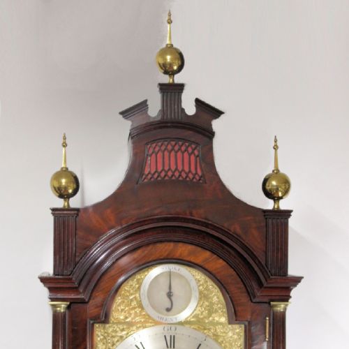 A GOOD GEORGE III PERIOD LONDON MAHOGANY LONGCASE CLOCK BY WILLIAMS LONG CASECIRCA 1780 - ADDITIONAL PHOTO 4