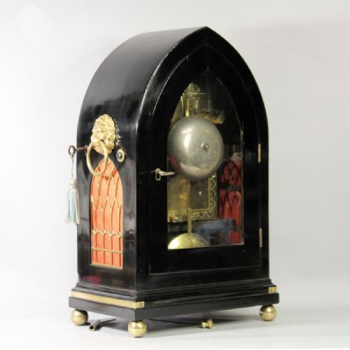 LANCET SHAPED STRIKING BRACKET CLOCK WITH RARE FEATURE BY JOHN THWAITES OF CLERKENWELLCIRCA 1809 - ADDITIONAL PHOTO 8