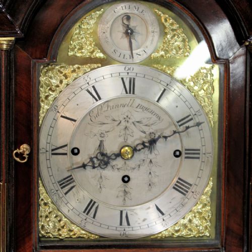 MINIATURE CHIMING MAHOGANY LONGCASE CLOCK BY EDWARD FUNNELL LONG CASECIRCA 1865 - ADDITIONAL PHOTO 2