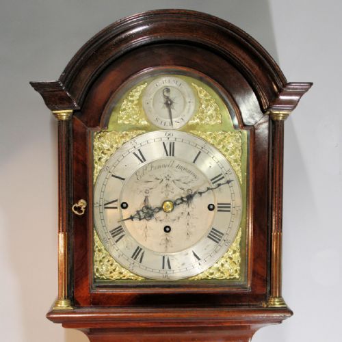 MINIATURE CHIMING MAHOGANY LONGCASE CLOCK BY EDWARD FUNNELL LONG CASECIRCA 1865 - ADDITIONAL PHOTO 3