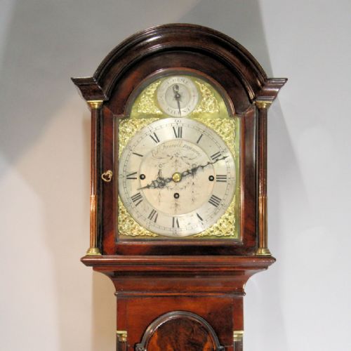 MINIATURE CHIMING MAHOGANY LONGCASE CLOCK BY EDWARD FUNNELL LONG CASECIRCA 1865 - ADDITIONAL PHOTO 6