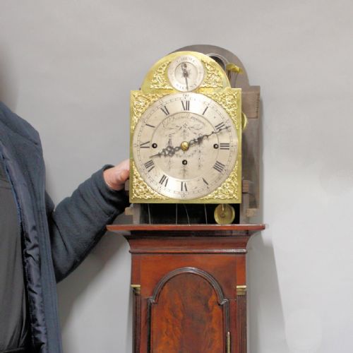 miniature chiming mahogany longcase clock by edward funnell long casecirca 1865 - CATEGORY: ANTIQUE CLOCKS - DATED 19TH CENTURY