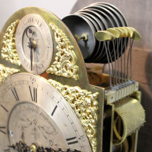 MINIATURE CHIMING MAHOGANY LONGCASE CLOCK BY EDWARD FUNNELL LONG CASECIRCA 1865 - ADDITIONAL PHOTO 9