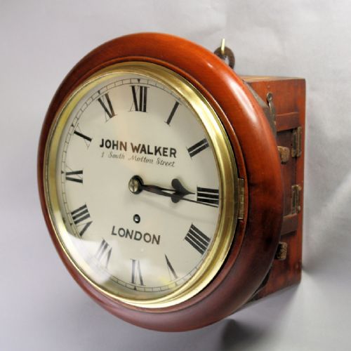 8 INCH DIAL FUSEE WALL CLOCK BY JOHN WALKER LONDONCIRCA 1900 - ADDITIONAL PHOTO 1