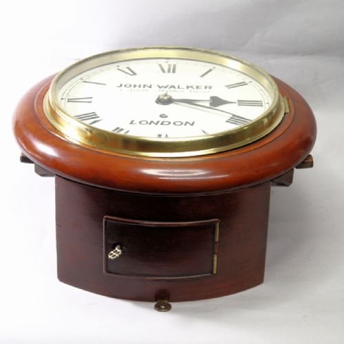 8 INCH DIAL FUSEE WALL CLOCK BY JOHN WALKER LONDONCIRCA 1900 - ADDITIONAL PHOTO 3