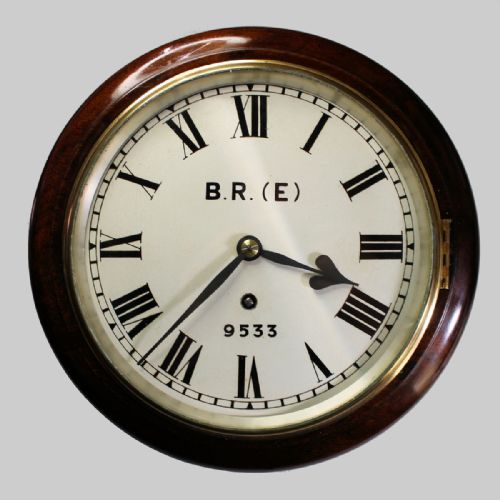 8 inch dial eastern railway fusee wall clock by john walker londoncirca 1880 - CATEGORY: ANTIQUE CLOCKS - DATED 19TH CENTURY