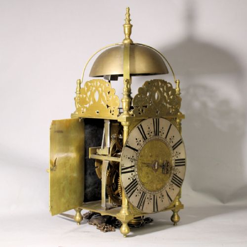 LANTERN CLOCK BY JOSEPH BUCKINGHAM OF LONDON WITH VERGE ESCAPEMENTCIRCA 1690 - ADDITIONAL PHOTO 2
