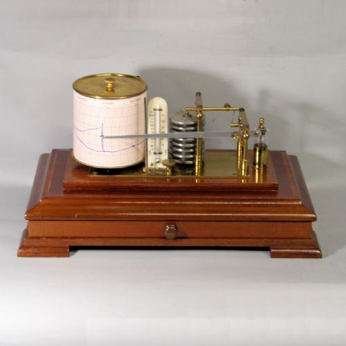 BAROGRAPH IN A 5GLASS MAHOGANY CASE AND RETAILED BY HARRODS OF LONDONCIRCA EARLY 20TH CENTURY - ADDITIONAL PHOTO 3