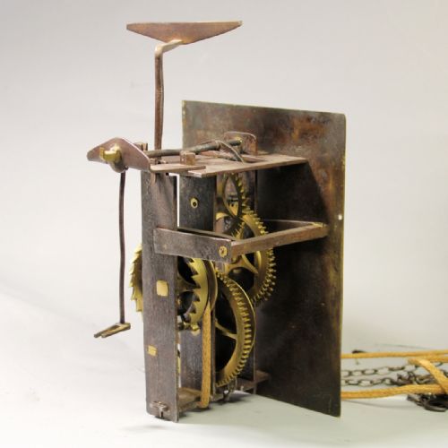 RARE ENGLISH WEIGHT DRIVEN WALL CLOCK WITH ALRUM BY JAMES WOODCIRCA LATE 17TH CENTURY - ADDITIONAL PHOTO 10