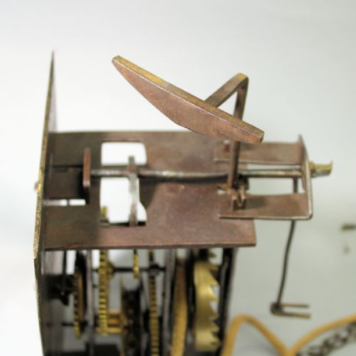 RARE ENGLISH WEIGHT DRIVEN WALL CLOCK WITH ALRUM BY JAMES WOODCIRCA LATE 17TH CENTURY - ADDITIONAL PHOTO 12
