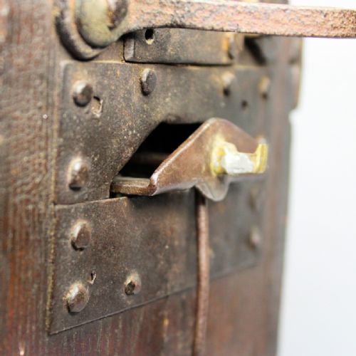 RARE ENGLISH WEIGHT DRIVEN WALL CLOCK WITH ALRUM BY JAMES WOODCIRCA LATE 17TH CENTURY - ADDITIONAL PHOTO 19