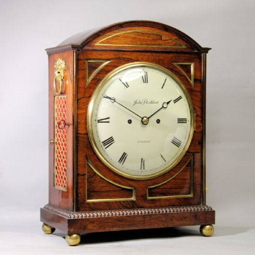 BRACKET CLOCK BY JOHN STODDART LONDON IN A ROSEWOOD CASECIRCA 1840 - ADDITIONAL PHOTO 3