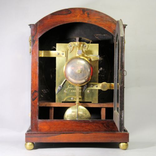 BRACKET CLOCK BY JOHN STODDART LONDON IN A ROSEWOOD CASECIRCA 1840 - ADDITIONAL PHOTO 7