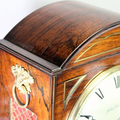BRACKET CLOCK BY JOHN STODDART LONDON IN A ROSEWOOD CASECIRCA 1840 - ADDITIONAL PHOTO 12