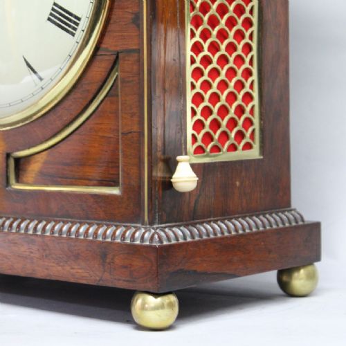 BRACKET CLOCK BY JOHN STODDART LONDON IN A ROSEWOOD CASECIRCA 1840 - ADDITIONAL PHOTO 19