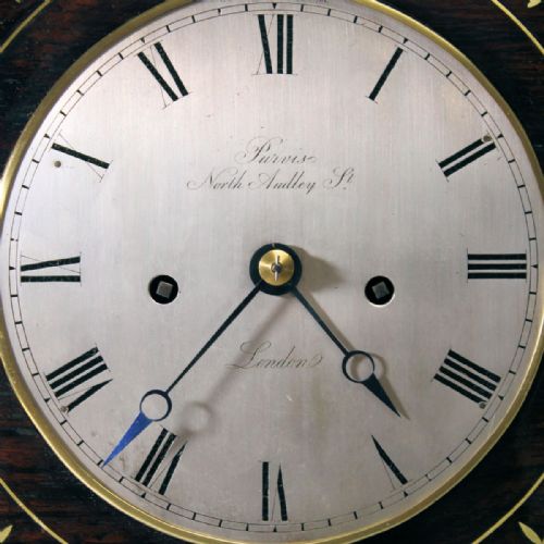 AN EXCEPTIONALLY FINE ROSEWOOD CHAMFER TOP BRACKET CLOCK BY ALEXANDER PURVISCIRCA 1830 - ADDITIONAL PHOTO 10