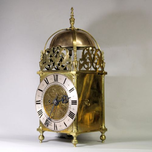 A QUARTER STRIKING HIGH QUALITY 19TH CENTURY FUSEE LANTERN CLOCK BY JOHN WALKERCIRCA 1870 - ADDITIONAL PHOTO 1