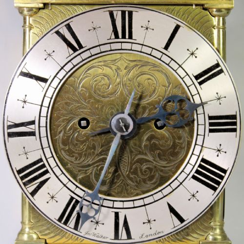 A QUARTER STRIKING HIGH QUALITY 19TH CENTURY FUSEE LANTERN CLOCK BY JOHN WALKERCIRCA 1870 - ADDITIONAL PHOTO 2