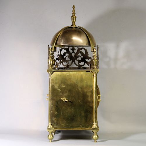A QUARTER STRIKING HIGH QUALITY 19TH CENTURY FUSEE LANTERN CLOCK BY JOHN WALKERCIRCA 1870 - ADDITIONAL PHOTO 4