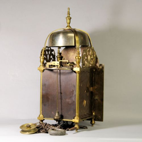 fig 3. A SMALL, 18TH CENTURY LANTERN CLOCK WITH A TURKISH DIAL. BY MARKWICK MARKHAM, LONDON.
CIRCA 1730.

