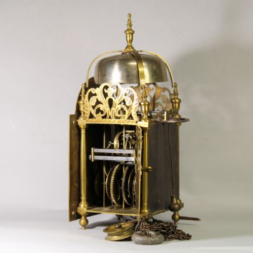 fig 4. A SMALL, 18TH CENTURY LANTERN CLOCK WITH A TURKISH DIAL. BY MARKWICK MARKHAM, LONDON.
CIRCA 1730.
