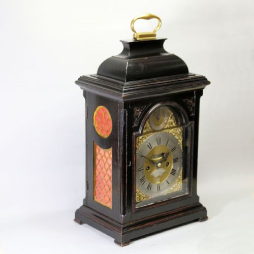 A GOOD AND SLIGHTLY SMALLER QUARTER REPEATING VERGE ESCAPEMENT BRACKET CLOCK BY ANDREW MARCHANT OF LONDONCIRCA 1745 - ADDITIONAL PHOTO 4