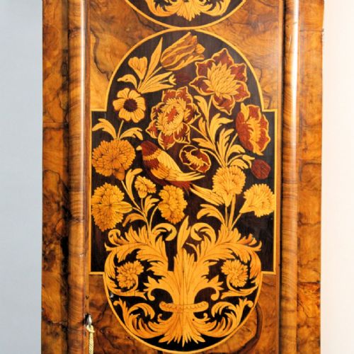 WALNUT AND FLORAL MARQUETRY 8 DAY LONGCASE CLOCK BY JOHN MARTIN LONDON LONG CASECIRCA 1690 - ADDITIONAL PHOTO 8