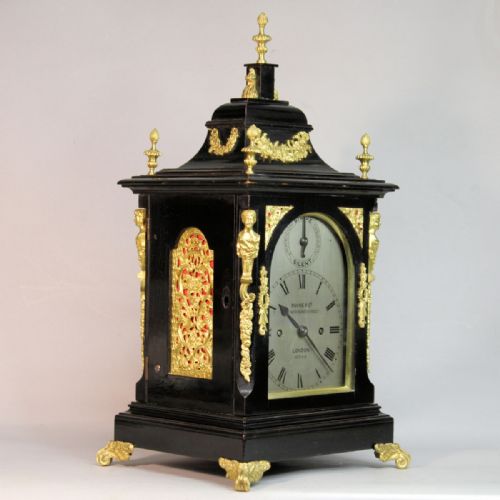A SMALL FUSEE TABLE CLOCK BY PAYNE CO LONDONCIRCA 1875 - ADDITIONAL PHOTO 2