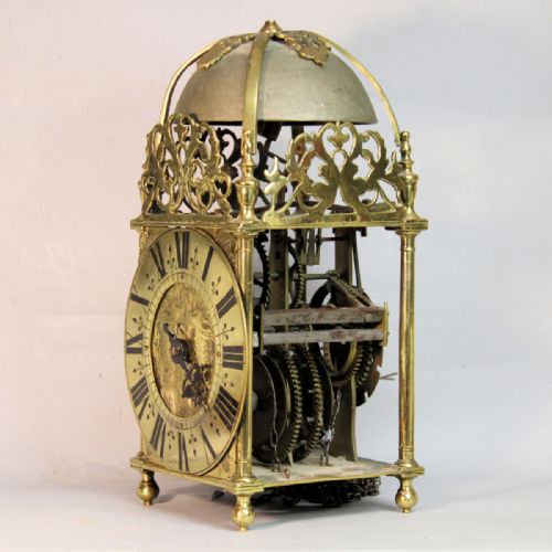 ENGLISH LANTERN CLOCK ATTRIBUTED TO JAMES OGDEN SENIOR OF SOYLAND WEST YORKSHIRECIRCA LATE 17TH CENTURY - ADDITIONAL PHOTO 3