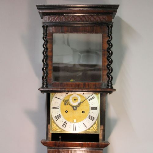 AN IMPORTANT AND RARE EARLY ENGLISH SMALL MARQUETRY LONGCASE CLOCK ATTRIBUTED TO NATHANIEL PYNE LONG CASECIRCA 1685 - ADDITIONAL PHOTO 2
