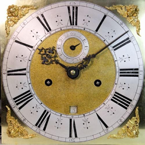 AN IMPORTANT AND RARE EARLY ENGLISH SMALL MARQUETRY LONGCASE CLOCK ATTRIBUTED TO NATHANIEL PYNE LONG CASECIRCA 1685 - ADDITIONAL PHOTO 3