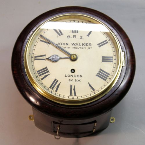 A BRITISH RAILWAYS FUSEE WALL CLOCK WITH AN 8 DIALFORMERLY OF LYMINGTON TOWN STATION HAMPSHIRECIRCA 1875 - ADDITIONAL PHOTO 3