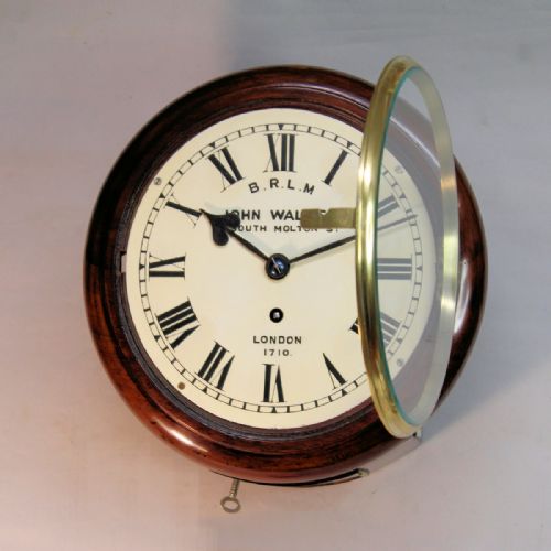 A BRITISH RAILWAYS FUSEE DIAL CLOCK WITH AN 8 DIAL BY JOHN WALKER LONDONCIRCA 1880 - ADDITIONAL PHOTO 2