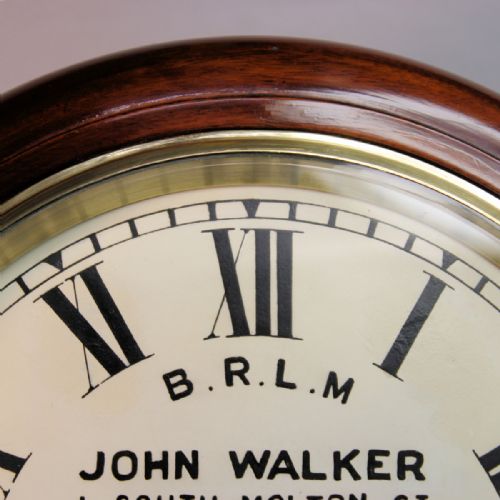 A BRITISH RAILWAYS FUSEE DIAL CLOCK WITH AN 8 DIAL BY JOHN WALKER LONDONCIRCA 1880 - ADDITIONAL PHOTO 8