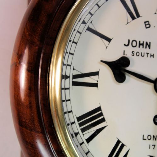 A BRITISH RAILWAYS FUSEE DIAL CLOCK WITH AN 8 DIAL BY JOHN WALKER LONDONCIRCA 1880 - ADDITIONAL PHOTO 9
