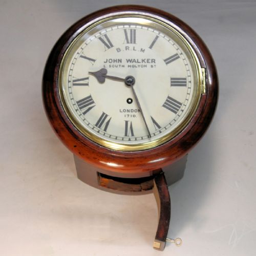 A BRITISH RAILWAYS FUSEE DIAL CLOCK WITH AN 8 DIAL BY JOHN WALKER LONDONCIRCA 1880 - ADDITIONAL PHOTO 10