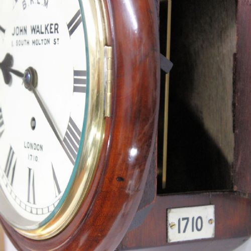 A BRITISH RAILWAYS FUSEE DIAL CLOCK WITH AN 8 DIAL BY JOHN WALKER LONDONCIRCA 1880 - ADDITIONAL PHOTO 11