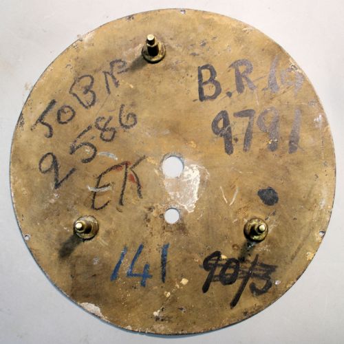 RAILWAY 8 DIAL ENGLISH FUSEE WALL CLOCK IN A MAHOGANY CASE CIRCA 1880 - ADDITIONAL PHOTO 8