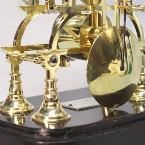 A RARE AND SMALL ENGLISH SKELETON CLOCK OF UNUSUAL STYLE BY RICHARD WINTER OF CHIEVELEY CIRCA 1860 - ADDITIONAL PHOTO 7