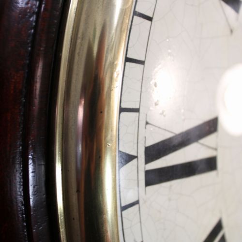 A VERY LARGE AND MAGNIFICENT FUSEE WALL 'DIAL CLOCK' BY THE WELSH MAKER HENRY HARRIS OF MONYTHUSLOYN CIRCA 1848 - ADDITIONAL PHOTO 5