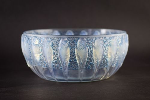 Rene Lalique Opalescent Perruches Bowl