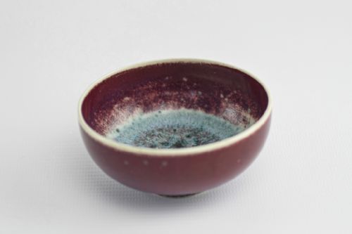 Ruskin Pottery Small High Fired Flambe Bowl