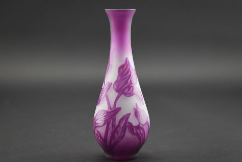 C. Vessiere Cameo Glass Vase C1901