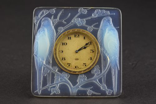 Rene Lalique Opalescent Inseparables Clock