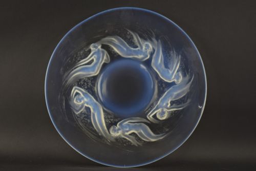 Rene Lalique Opalescent Ondines Plate
