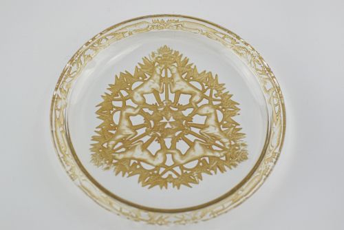 Rene Lalique Chasse Chiens Plate
