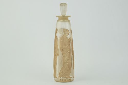 Rene Lalique Amber Antique Perfume Bottle