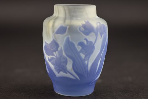 Small Galle Cameo Glass Vase