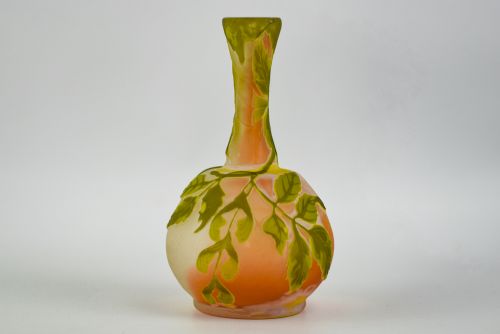 Galle Cameo Glass Sycamore Vase